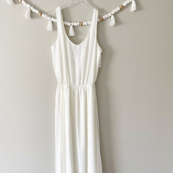 NEW Show Me Your Mumu Kendall Maxi Dress Wedding Cake Chiffon White Size Medium - Picture 5 of 8